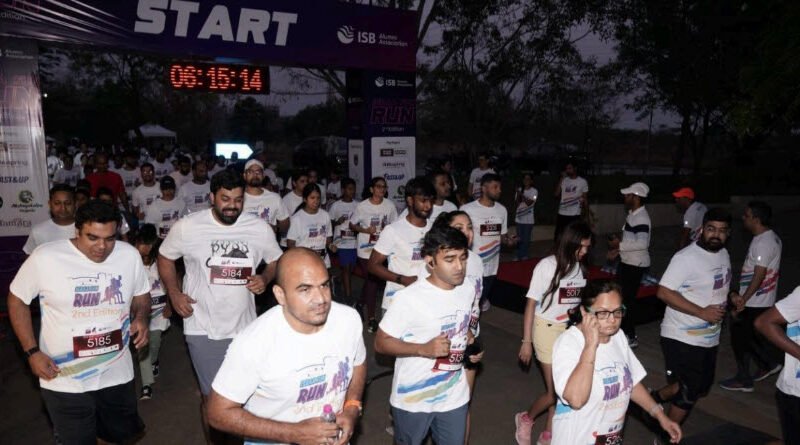 The ISBAA Fun Run, 2nd Edition, Successfully BringsTogether the ISB Community at the ISB Campus,Hyderabad