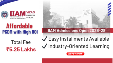 IIAM Vizag Opens PGDM Admissions for the 2026-28 Batch Phase 2